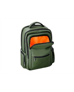 Mochila antartik volt 5 compartimentos color verde militar interior naranja 450x180x330 mm