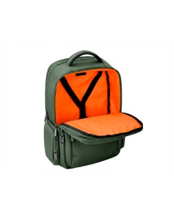 Mochila antartik volt 5 compartimentos color verde militar interior naranja 450x180x330 mm