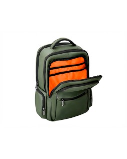 Mochila antartik volt 5 compartimentos color verde militar interior naranja 450x180x330 mm