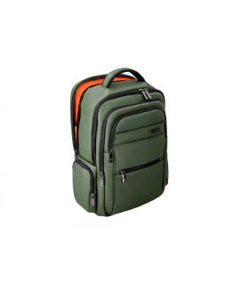 Mochila antartik volt 5 compartimentos color verde militar interior naranja 450x180x330 mm