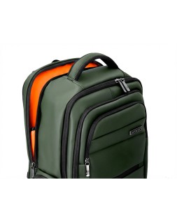 Mochila antartik volt 5 compartimentos color verde militar interior naranja 450x180x330 mm