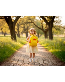 Mochila infantil imaginovo backpack buddies pollo amarillo dos compartimentos poliester 280x90x200 mm