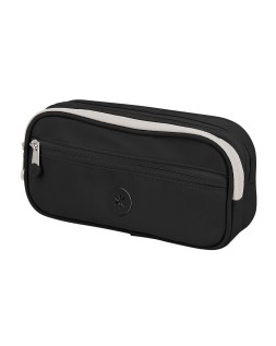 Estuche portatodo antartik fusion flex 3 cremalleras negro compañero mochila 100x60x220 mm