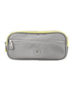 Estuche portatodo antartik fusion flex 3 cremalleras gris compañero mochila 100x60x220 mm