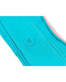 Estuche portatodo antartik fusion flex 3 cremalleras turquesa compañero mochila 100x60x220 mm