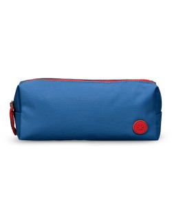 Estuche portatodo antartik basic pack 1 compartimento azul marino compañero mochila 80x55x210 mm