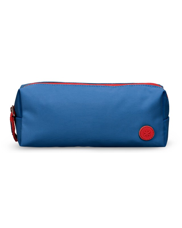 Estuche portatodo antartik basic pack 1 compartimento azul marino compañero mochila 80x55x210 mm