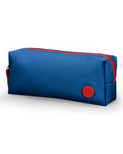 Estuche portatodo antartik basic pack 1 compartimento azul marino compañero mochila 80x55x210 mm