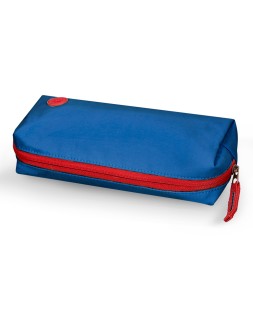 Estuche portatodo antartik basic pack 1 compartimento azul marino compañero mochila 80x55x210 mm