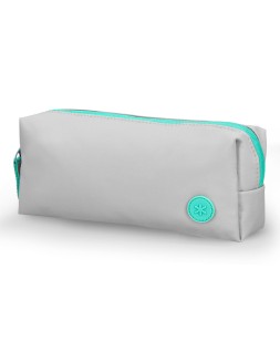 Estuche portatodo antartik basic pack 1 compartimento gris compañero mochila 80x55x210 mm