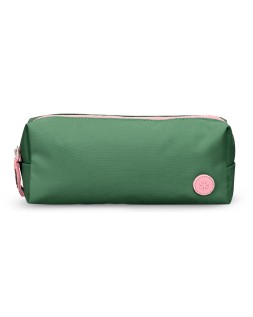 Estuche portatodo antartik basic pack 1 compartimento verde compañero mochila 80x55x210 mm