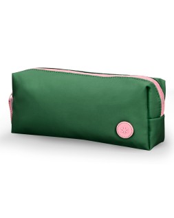 Estuche portatodo antartik basic pack 1 compartimento verde compañero mochila 80x55x210 mm