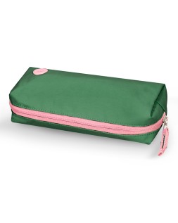 Estuche portatodo antartik basic pack 1 compartimento verde compañero mochila 80x55x210 mm