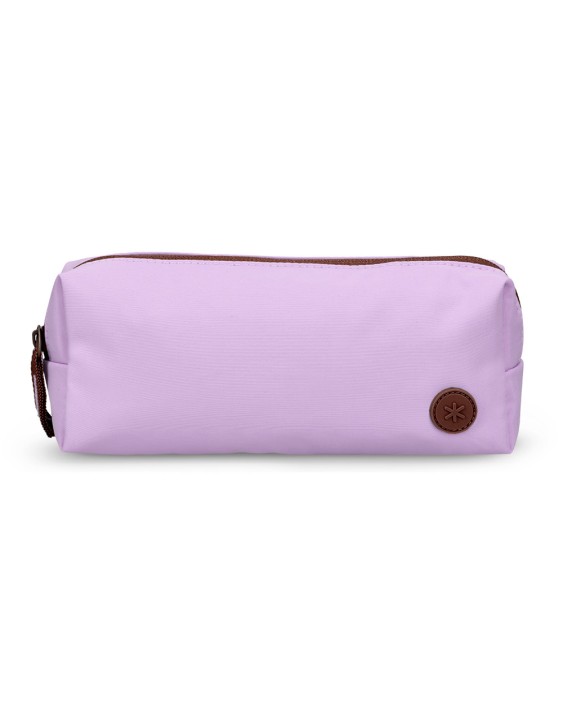 Estuche portatodo antartik basic pack 1 compartimento morado compañero mochila 80x55x210 mm