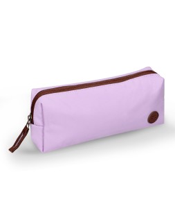 Estuche portatodo antartik basic pack 1 compartimento morado compañero mochila 80x55x210 mm