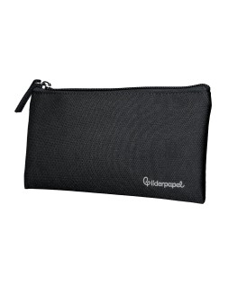 Estuche portatodo liderpapel plano ancho una cremallera 200x100 mm negro