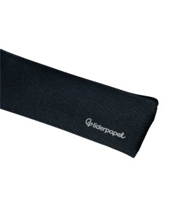 Estuche portatodo liderpapel plano estrecho una cremallera 200x60 mm negro
