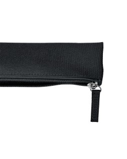 Estuche portatodo liderpapel plano estrecho una cremallera 200x60 mm negro