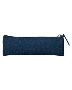 Estuche portatodo liderpapel plano estrecho una cremallera 200x60 mm azul marino