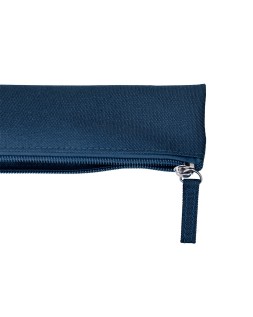 Estuche portatodo liderpapel plano estrecho una cremallera 200x60 mm azul marino
