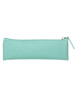 Estuche portatodo liderpapel plano estrecho una cremallera 200x60 mm verde manzana