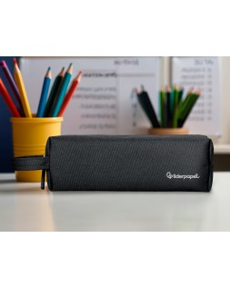 Estuche portatodo liderpapel classic rectangular con asa 210x70mm negro