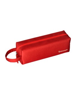 Estuche portatodo liderpapel classic rectangular con asa 210x70mm rojo