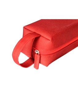 Estuche portatodo liderpapel classic rectangular con asa 210x70mm rojo