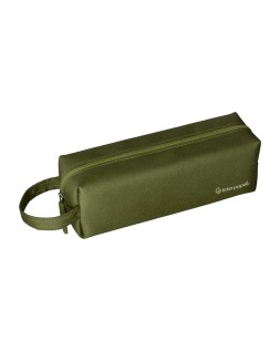 Estuche portatodo liderpapel classic rectangular con asa 210x70mm verde militar
