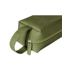 Estuche portatodo liderpapel classic rectangular con asa 210x70mm verde militar
