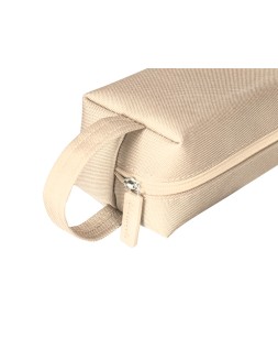 Estuche portatodo liderpapel classic rectangular con asa 210x70mm crema