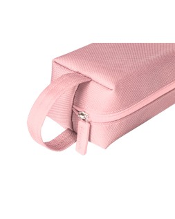 Estuche portatodo liderpapel classic rectangular con asa 210x70mm rosa