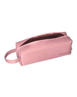 Estuche portatodo liderpapel classic rectangular con asa 210x70mm rosa