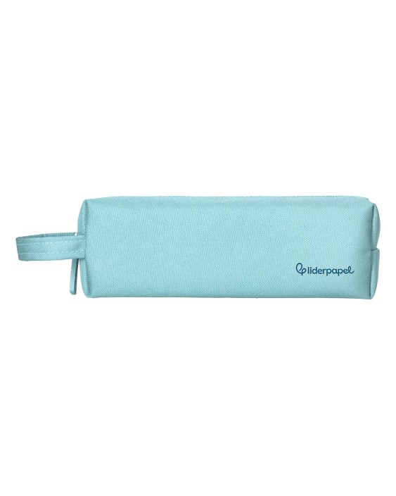 Estuche portatodo liderpapel classic rectangular con asa 210x70mm azul celeste