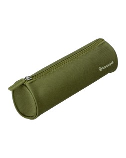Estuche portatodo liderpapel classic cilindrico ancho 210x70mm verde militar