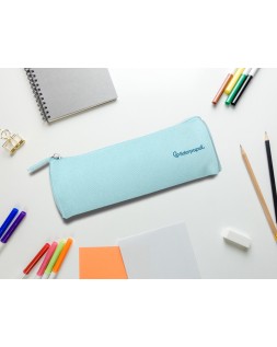 Estuche portatodo liderpapel classic cilindrico ancho 210x70mm azul celeste