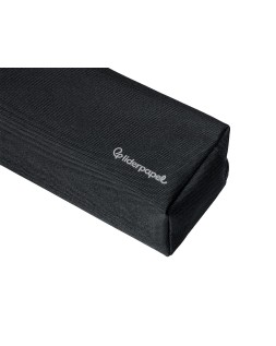 Estuche portatodo liderpapel classic rectangular con asa 2 cremalleras 210 x80mm negro