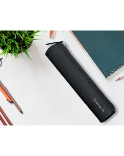 Estuche portatodo liderpapel slim cilindrico 220x45mm negro