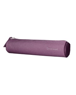 Estuche portatodo liderpapel slim cilindrico 220x45mm morado empolvado