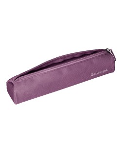 Estuche portatodo liderpapel slim cilindrico 220x45mm morado empolvado