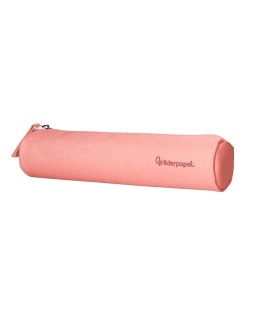 Estuche portatodo liderpapel slim cilindrico 220x45mm rosa
