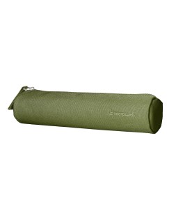 Estuche portatodo liderpapel slim cilindrico 220x45mm verde militar