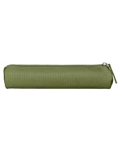 Estuche portatodo liderpapel slim cilindrico 220x45mm verde militar
