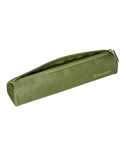 Estuche portatodo liderpapel slim cilindrico 220x45mm verde militar