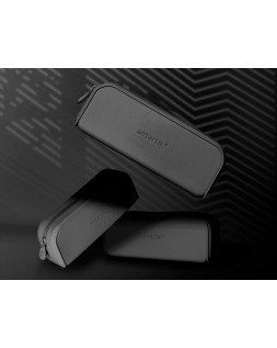 Estuche portatodo antartik prisma silicona soft rectangular 185x50x75 mm color negro