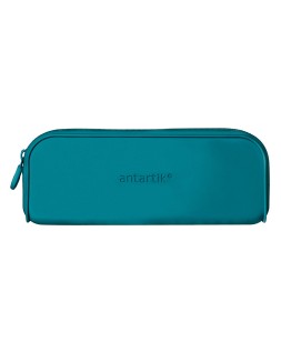 Estuche portatodo antartik prisma silicona soft rectangular 185x50x75 mm color turquesa