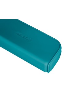 Estuche portatodo antartik prisma silicona soft rectangular 185x50x75 mm color turquesa