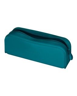 Estuche portatodo antartik prisma silicona soft rectangular 185x50x75 mm color turquesa