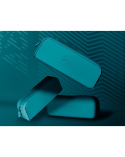 Estuche portatodo antartik prisma silicona soft rectangular 185x50x75 mm color turquesa