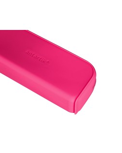 Estuche portatodo antartik prisma silicona soft rectangular 185x50x75 mm rosa fucsia